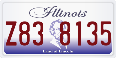 IL license plate Z838135