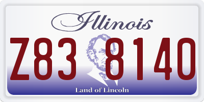 IL license plate Z838140