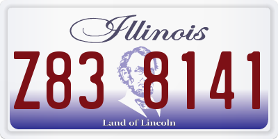 IL license plate Z838141