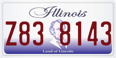 IL license plate Z838143