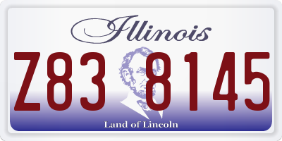 IL license plate Z838145