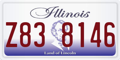IL license plate Z838146