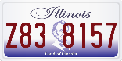 IL license plate Z838157