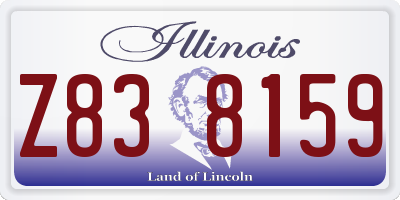 IL license plate Z838159