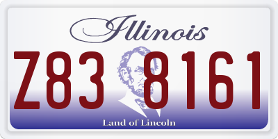 IL license plate Z838161