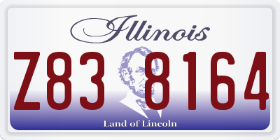 IL license plate Z838164