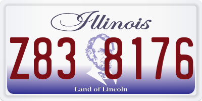 IL license plate Z838176