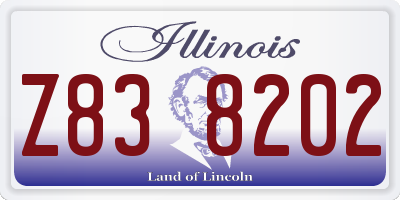 IL license plate Z838202