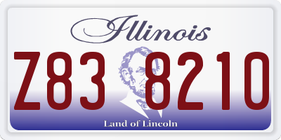 IL license plate Z838210