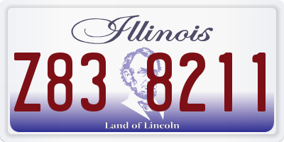 IL license plate Z838211