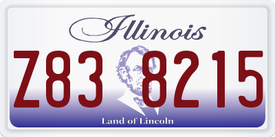 IL license plate Z838215