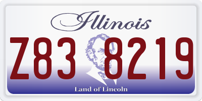 IL license plate Z838219