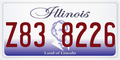 IL license plate Z838226
