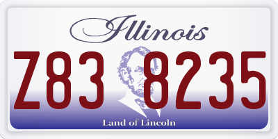 IL license plate Z838235