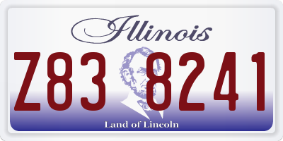 IL license plate Z838241