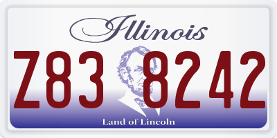 IL license plate Z838242