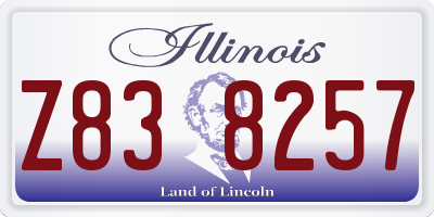 IL license plate Z838257