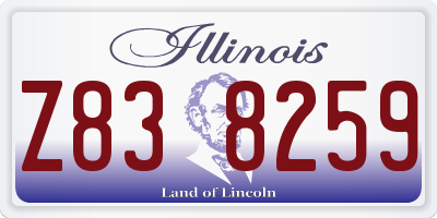 IL license plate Z838259