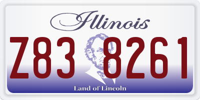 IL license plate Z838261