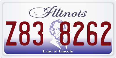 IL license plate Z838262