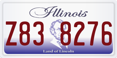IL license plate Z838276