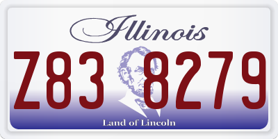 IL license plate Z838279