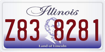 IL license plate Z838281