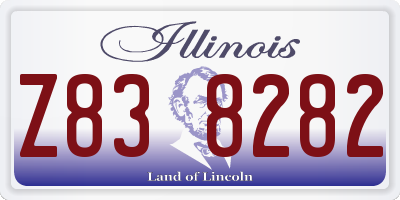 IL license plate Z838282
