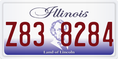 IL license plate Z838284