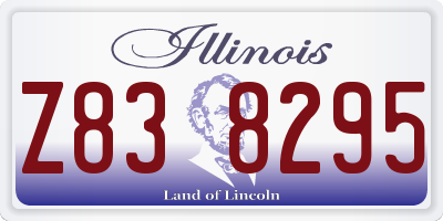 IL license plate Z838295