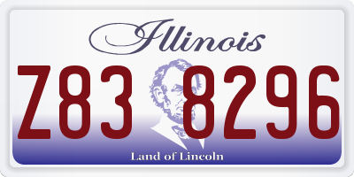IL license plate Z838296