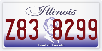 IL license plate Z838299