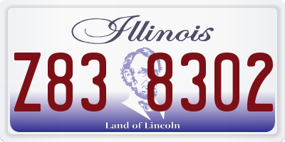 IL license plate Z838302