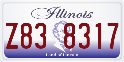 IL license plate Z838317