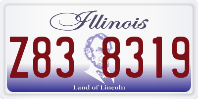 IL license plate Z838319