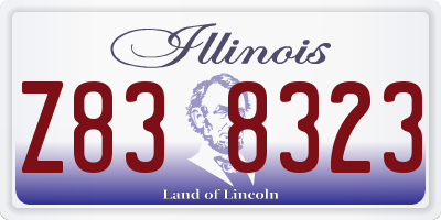 IL license plate Z838323