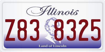 IL license plate Z838325