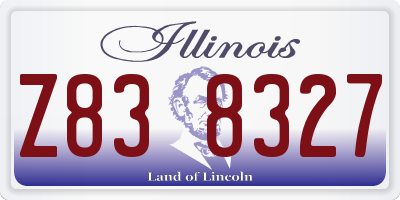 IL license plate Z838327