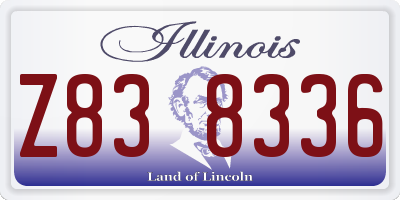 IL license plate Z838336