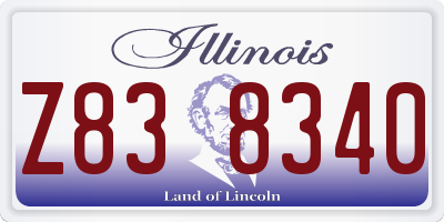 IL license plate Z838340