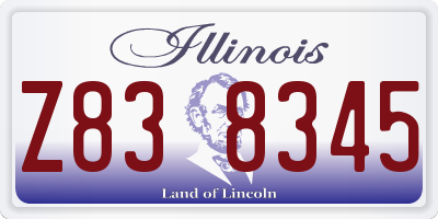IL license plate Z838345