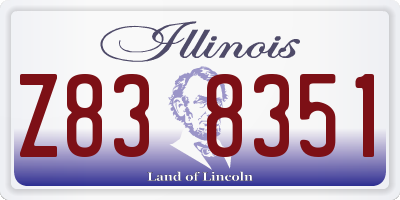 IL license plate Z838351