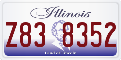 IL license plate Z838352