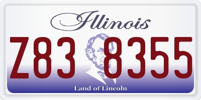IL license plate Z838355