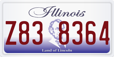 IL license plate Z838364