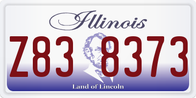 IL license plate Z838373