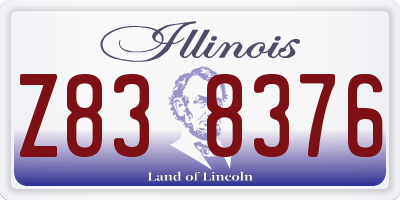 IL license plate Z838376