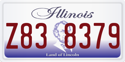IL license plate Z838379
