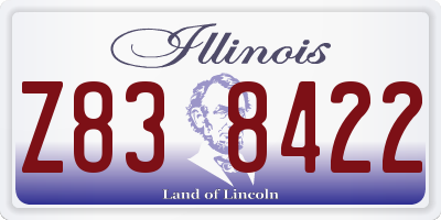 IL license plate Z838422
