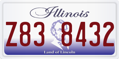 IL license plate Z838432